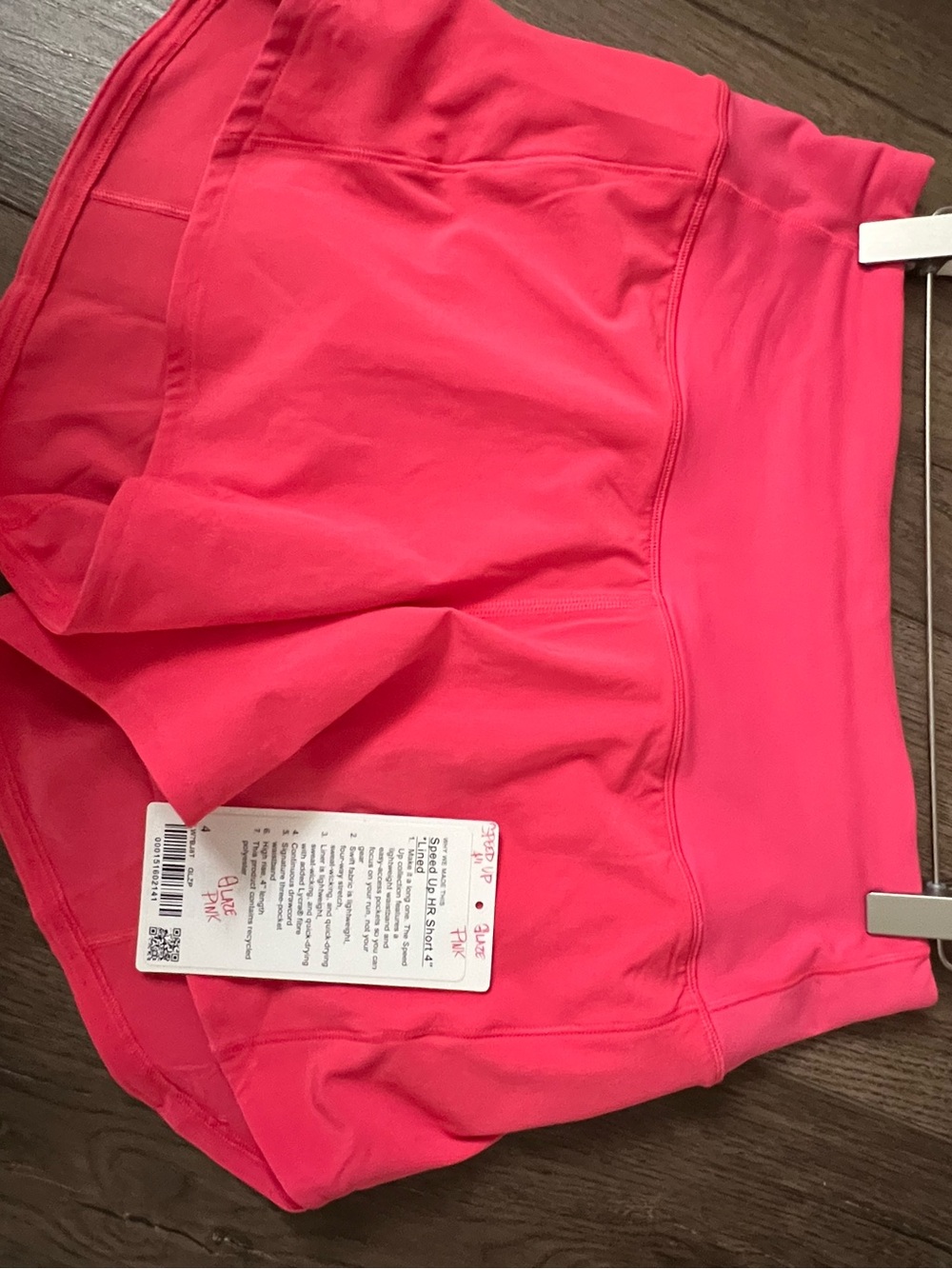 Lululemon Speed Up size 4 Glaze Pink